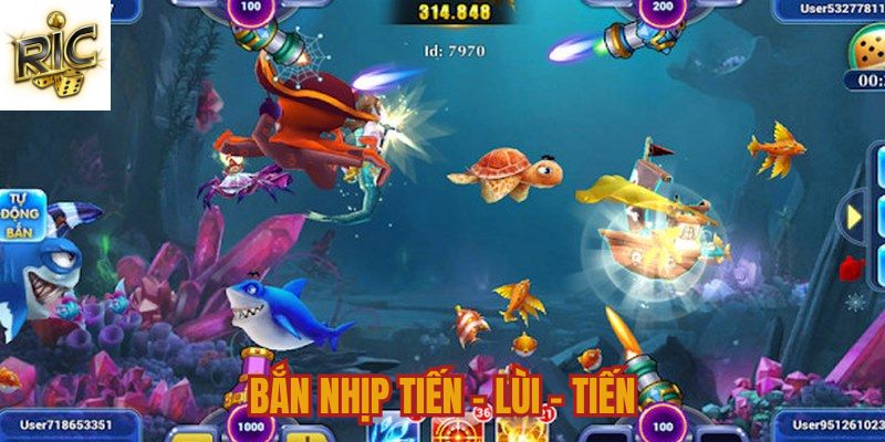Bí quyết bắn cá trên Ricwin theo nhịp tiến - lùi từng giai đoạn