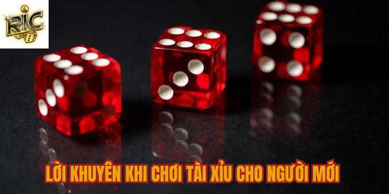 Lời khuyên khi chơi tài xỉu tại Ricwin cho người mới 
