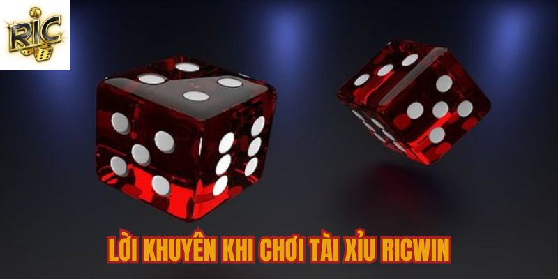 lời khuyên khi chơi tài xỉu Ricwin