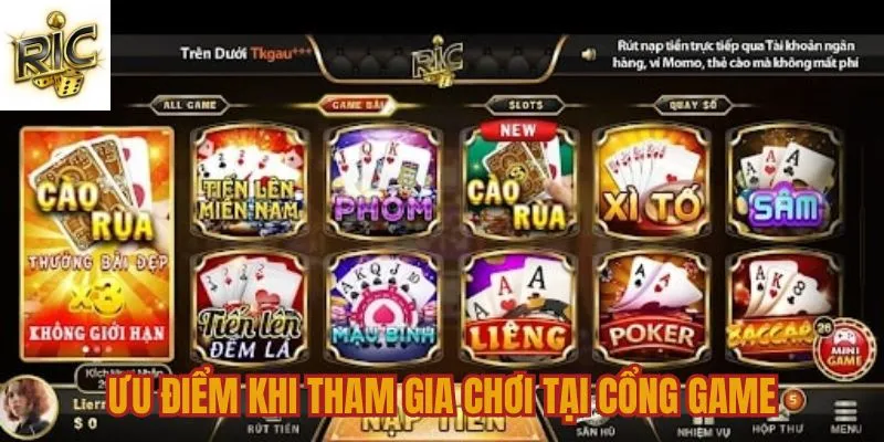 Ưu điểm khi tham gia chơi tại cổng game đẳng cấp